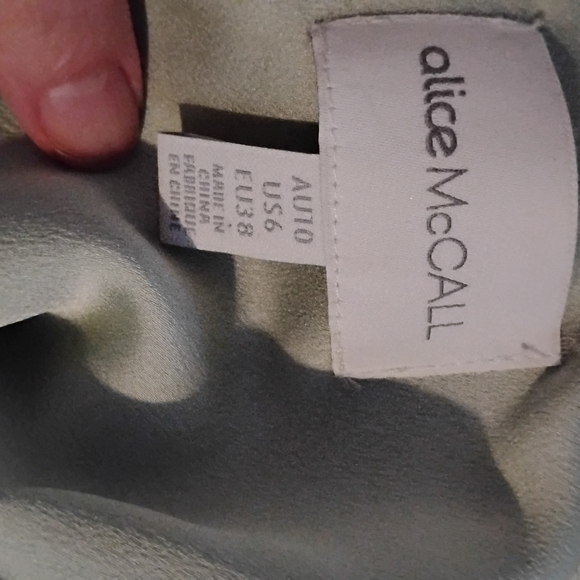 Alice McCall Asymmetrical Lace Dress in Light Blue - Picture 8 of 8